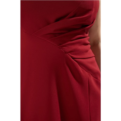 Bordeaux asymmetric Single Deckving Play/выпускной/коктейль/вечеринка Большого размера платье TBBSS25AH00108