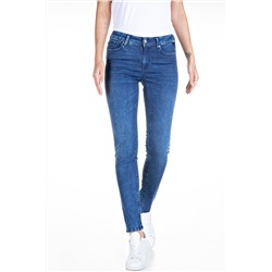 Vaquero skinny fit de tiro alto Luzien - Azul