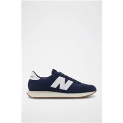 Zapatillas de piel 237 - Azul marino y blanco