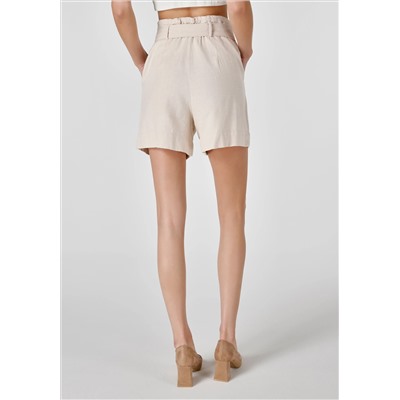 Регулярная подсадка Yüksel Bel Woman Beige Shorts