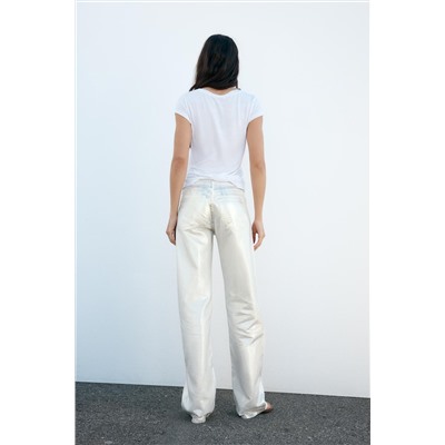 JEANS LOOSE TRF FOIL TIRO MEDIO