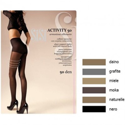 Колготки SiSi Activity (Сиси) Naturelle (натуральный) 50 den, 2 размер