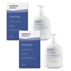 Hidraven Crema Espumosa sin Jabón 2x300 ml