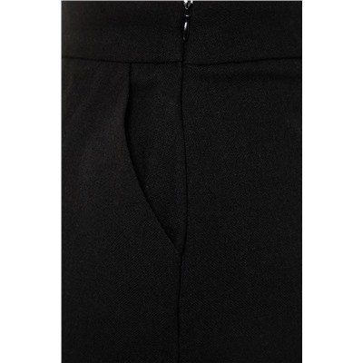 Черные тканые льняные пляжные шорты и Бермудские острова TBESS21SR0058