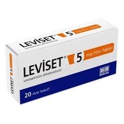 LEVISET 5 mg 20 film tablet (Levosetirizin)