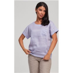 Блузка лен F212-1130 l.blue