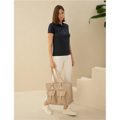 Ecru Skinny Fit Canvas брюки