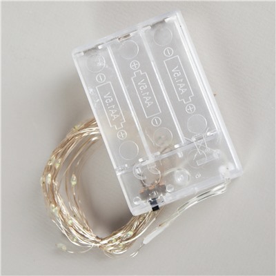 Гирлянда светодиодная нить 3 м 30 LED / GN21 /уп 200/холодный белый