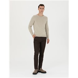 Brown Slim Fit Canvas Bloys