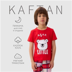 Пижама новогодняя детская KAFTAN "Bear" размер 34 (122-128)