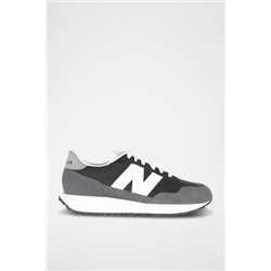 Zapatillas de nobuk 237 - Gris y negro