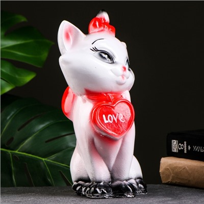 Копилка для денег «Кошка LOVE», гипс, 26×14 см