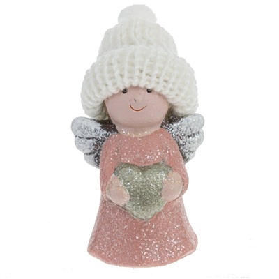 Фигурка декоративная "Дед Мороз/Ребенок/Ангел" (блок 24шт), L4,5 W3 H8 см, 9в.