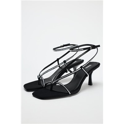 SPARKLY HEELED SANDALS