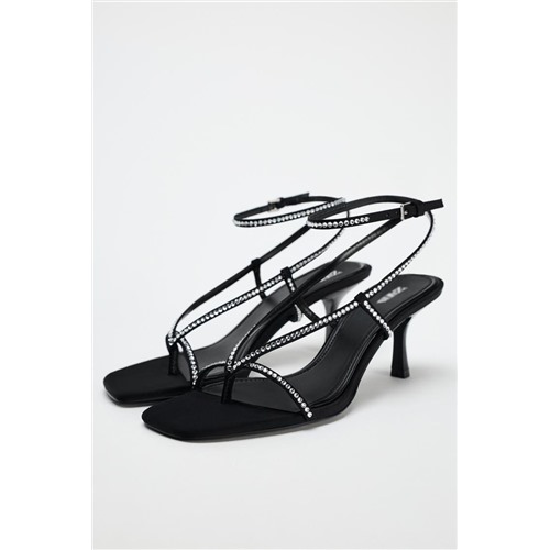 SPARKLY HEELED SANDALS