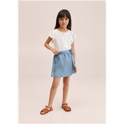 Falda pantalón lazo -  Niña | MANGO OUTLET España