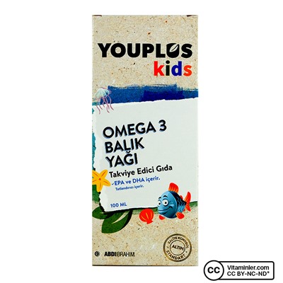 YouPlus Kids Омега-3 Рыбий жир 100 мл