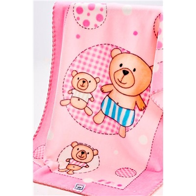 Плед PICCOLA (BAG) 634 (розовый, 70*100)