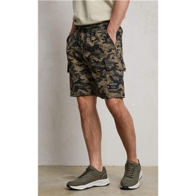 Шорты F411-09020 khaki camo
