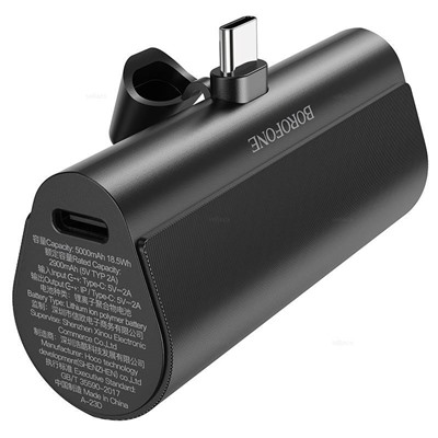 Портативный аккумулятор BOROFONE BJ35 5000 mAh Type-C (черный)
