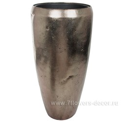 Кашпо полистоун Nobilis Marco "Pa-silverbrown Vase", D50хH105 см с тех.горшком
