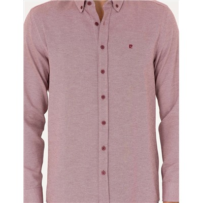 Bordeaux Oxford Slim Fit рубашка с длинным рукавом