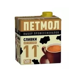 Сливки Пэтмол 11%  500гр   1*12 (ЮниМилк)