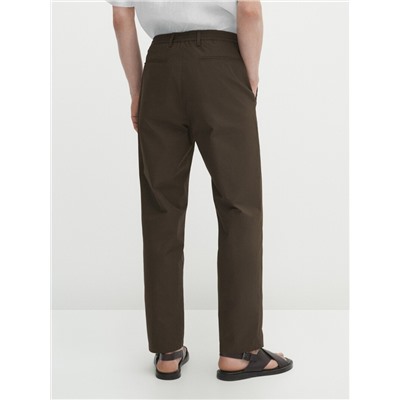Pantalón popelín jogger fit