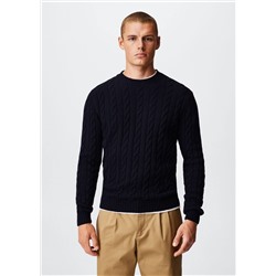 Jersey lana trenzado -  Hombre | MANGO OUTLET España