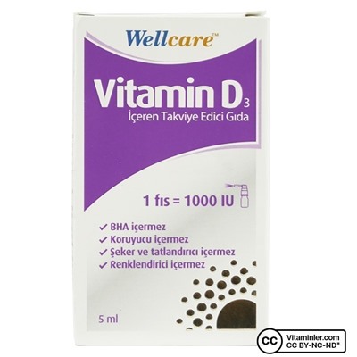 Wellcare Витамин D3 1000 МЕ 5 мл спрей