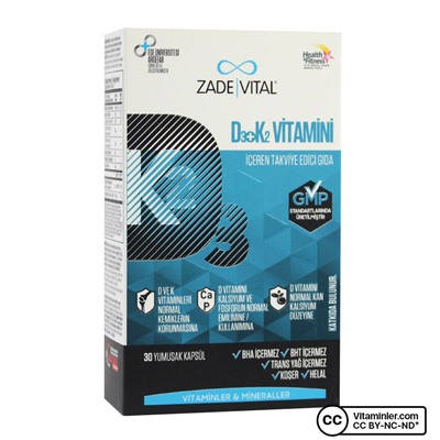 Zade Vital Витамин D3 + K2 30 капсул