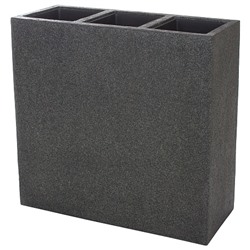 Кашпо Nobilis Marco "Rock2-grey Rectangle" (полистоун), 74х26хH70 см, с тех.горшком