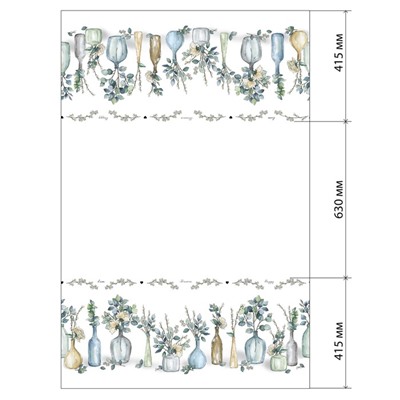 Скатерть "Этель" Flower mood  146х180см, 100% хл, репс 210 г/м2