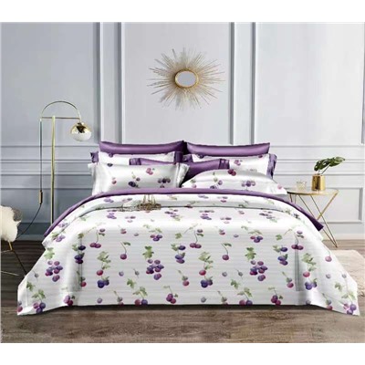 10 цветов Евро Комплект постельного белья  Bella Home STRIPE SATIN Цветной 3D дизайн нужный цвет в комментариях
