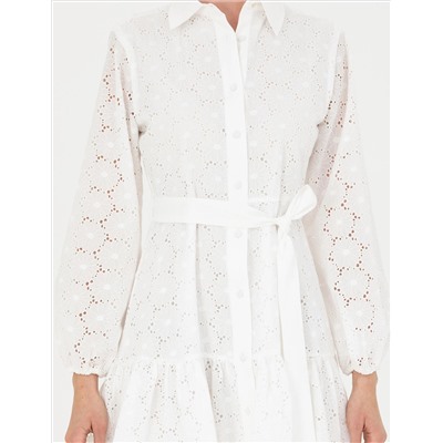 Ecru a Cout Plating Dress