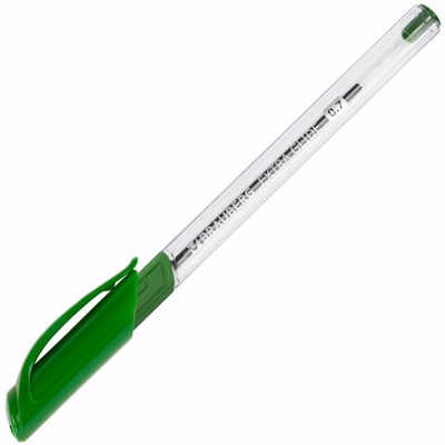 Ручка шариковая масляная BRAUBERG "Extra Glide GT", ЗЕЛЕНАЯ, трехгранная, узел 0,7 мм, линия письма 0,35 мм, 142921