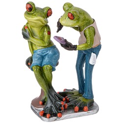 ФИГУРКА ДЕКОРАТИВНАЯ "ЛЯГУШКИ" 9,5Х7Х15,2 СМ