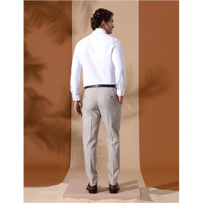 Светло -коричневый бывший. Тканевые штаны Slim Fit