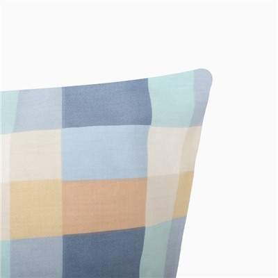Наволочка LoveLife Square blue, 50*70, 100%хлопок, сатин, 125г/м²