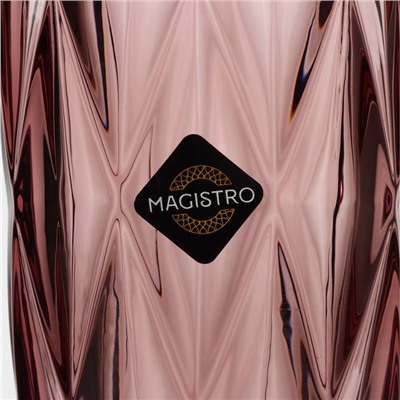 Бокал для шампанского Magistro «Круиз», 160 мл, 7×20 см, стекло, розовый