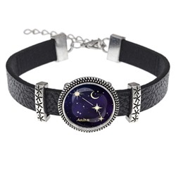 BSK2-0312 Кожаный браслет Знаки Зодиака - Овен