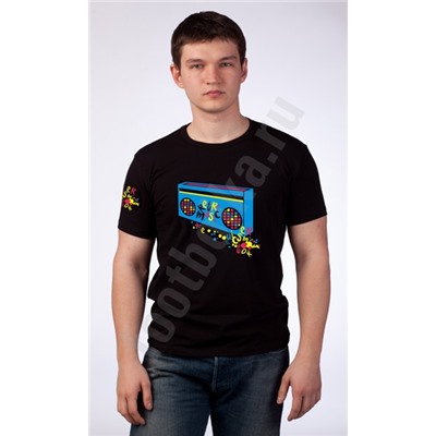 Футболка FREEdom "Retro Music" светится в УФ