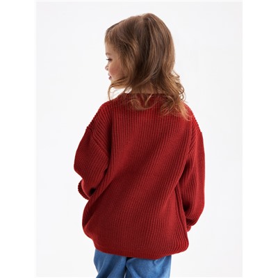 Джемпер детский KAFTAN Love р.34 (122-128 см), красный