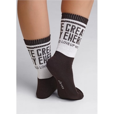 CLEVER Носки жен. тренд хл+эл Д2334