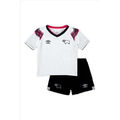 Fanatics Derby County Umbro White/Black Home Infants Kit 2023-24 - Cashin 6 Infants