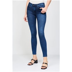 Vaquero skinny fit de tiro alto - Azul