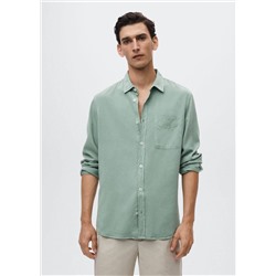 Camisa fluida lyocell regular fit -  Hombre | MANGO OUTLET España