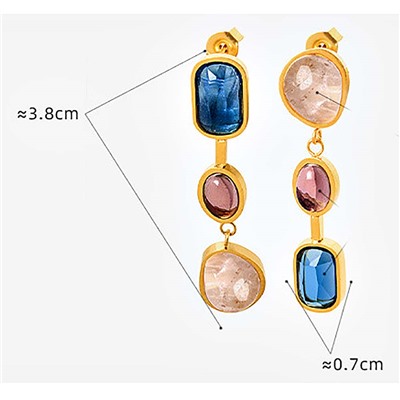 Серьги длинные на гвоздиках арт. 13 3688 (id 276919)