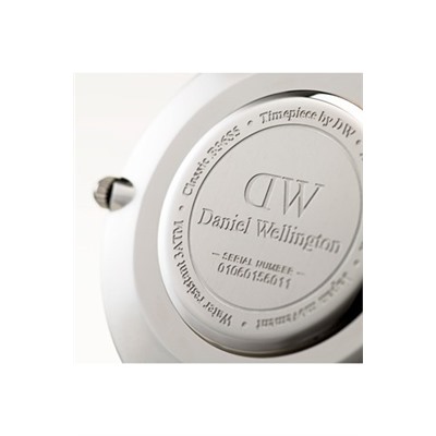 Reloj de piel Reading - 36 mm - Negro y plateado
