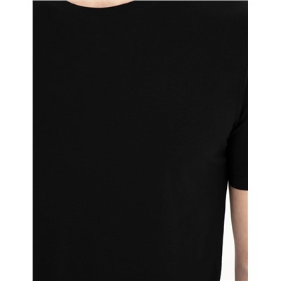 Black Slim Fit Basic T -For